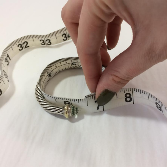 David Yurmam Prasiolite 925 & 585 7mm Bracelet med - Picture 7 of 8